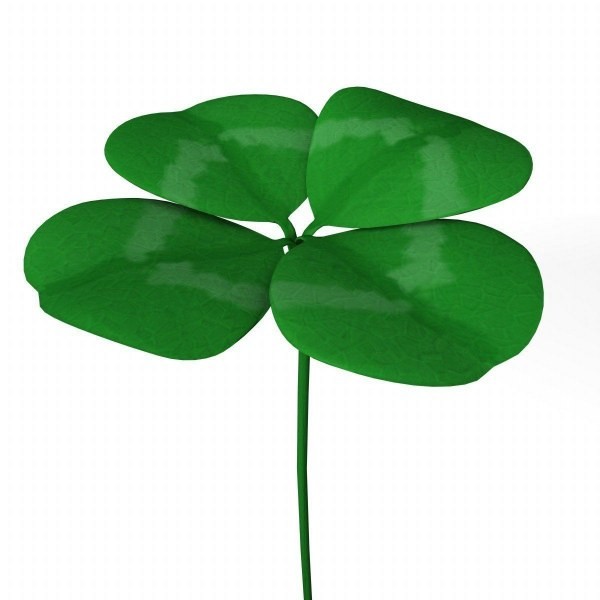 trefoil plant 3d 3ds - clover... by bescec