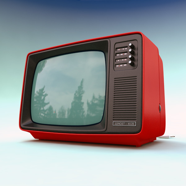 old style retro tv 3d model - Retro TV by mellow box