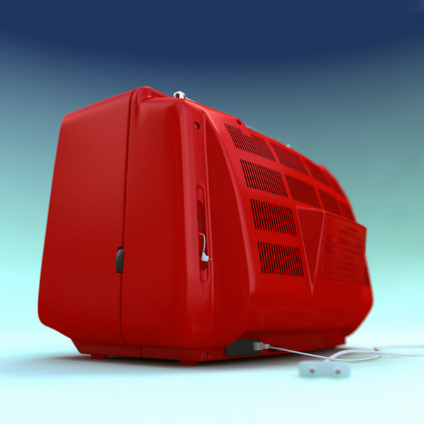 old style retro tv 3d model - Retro TV by mellow box