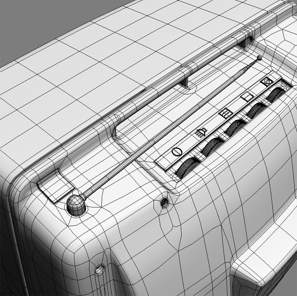 old style retro tv 3d model - Retro TV by mellow box