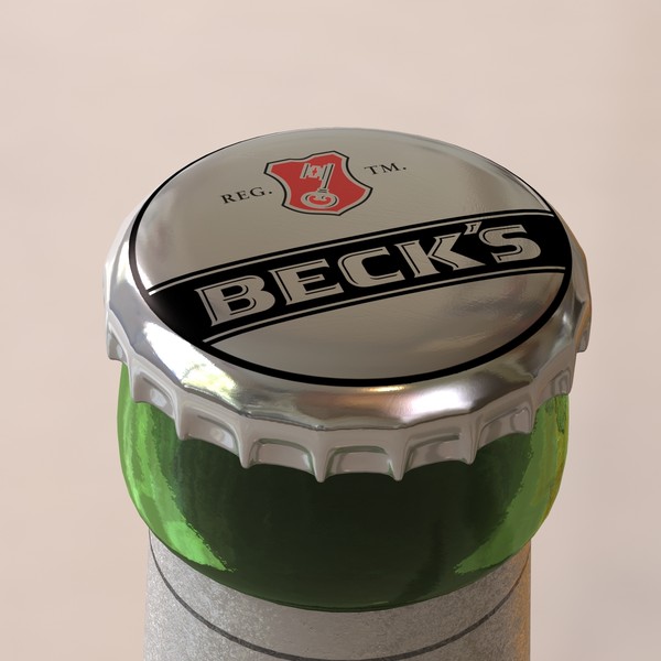 3d model of beck´s beer bottle beck - Becks beer by HoloDyne Systems