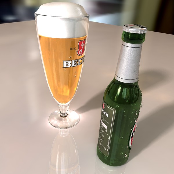 3d model of beck´s beer bottle beck - Becks beer by HoloDyne Systems