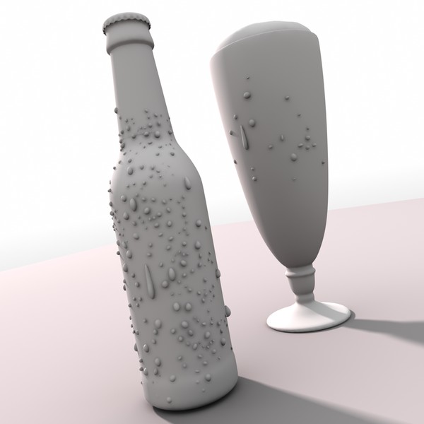 3d model of beck´s beer bottle beck - Becks beer by HoloDyne Systems