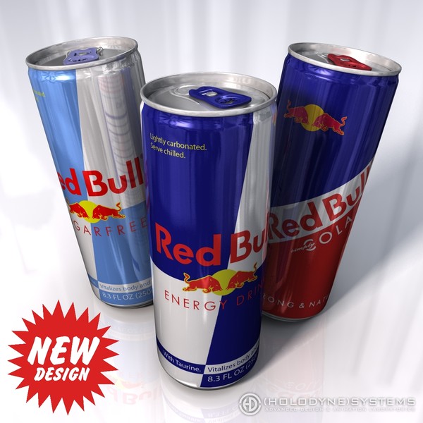 obj red bull - Red Bull collection by HoloDyne Systems