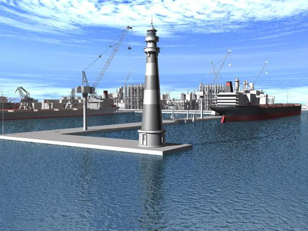 port harbour 3d model - PORT - HARBOUR... by Imagework
