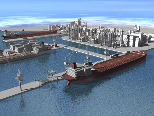 port harbour 3d model - PORT - HARBOUR... by Imagework