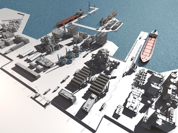 port harbour 3d model - PORT - HARBOUR... by Imagework