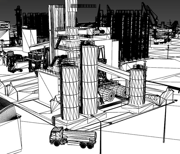 port harbour 3d model - PORT - HARBOUR... by Imagework