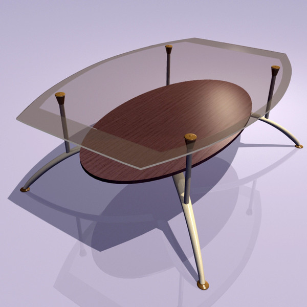 3ds furnitures coffee table chair - Three Furnitures by MingDaniel