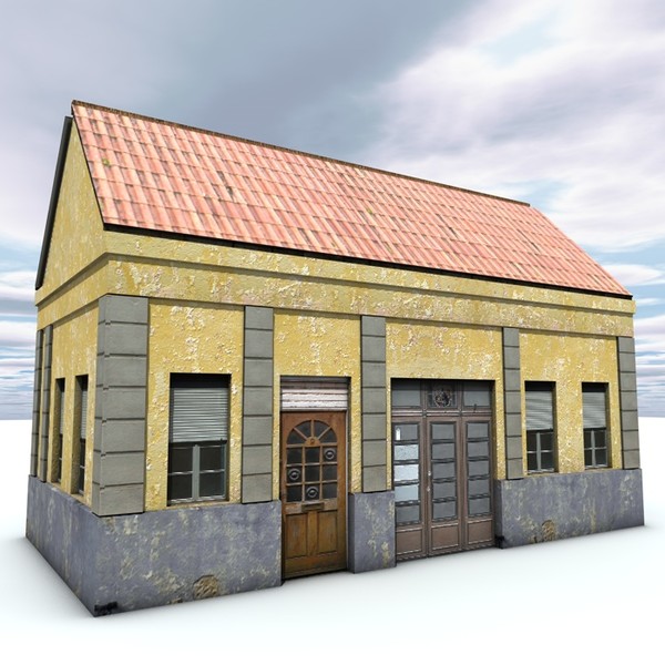 3d building medieval house - LpolyBuilding4... by ERLHN