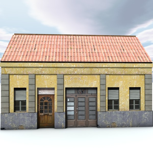 3d building medieval house - LpolyBuilding4... by ERLHN