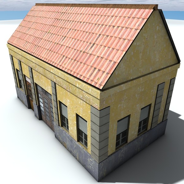 3d building medieval house - LpolyBuilding4... by ERLHN