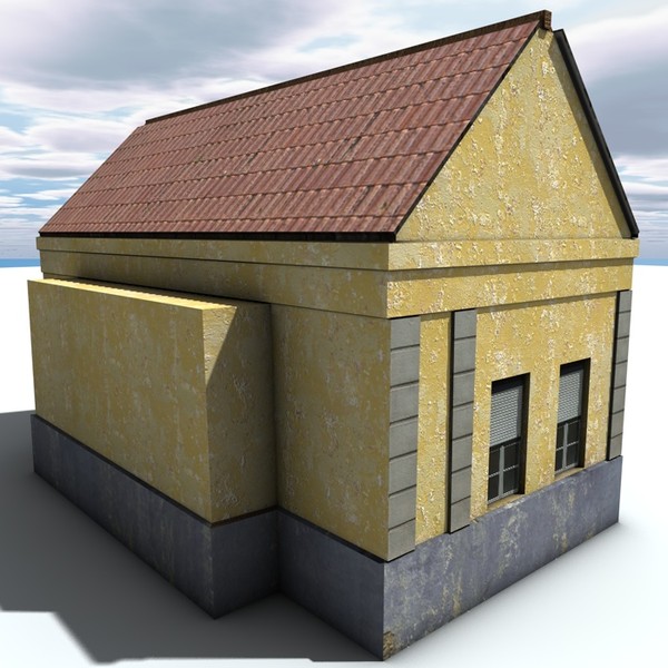 3d building medieval house - LpolyBuilding4... by ERLHN
