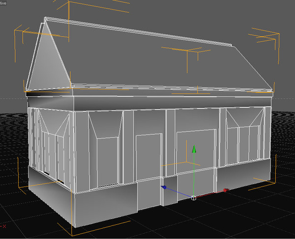3d building medieval house - LpolyBuilding4... by ERLHN