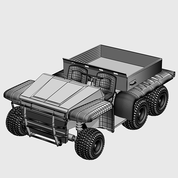 john deere gator 6x4 3d max - John Deere Gator 6x4 by Sandu_Bublic