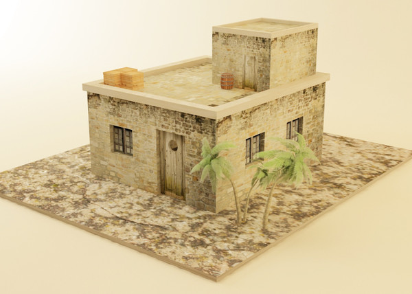 3d arab house - Arab House by luledesign