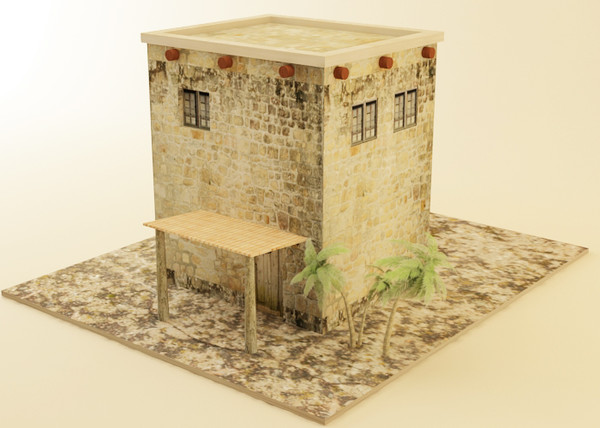 3d arab house - Arab House by luledesign