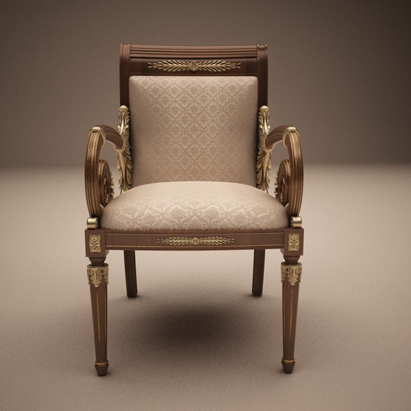 3d classical angelo cappellini model - Angelo cappellini _ platrona armchair by 3d_classic