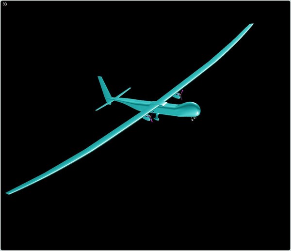 3d aurora uav long endurance model - Aurora Orion Long Endurance UAV Assembly Model Update by RodgerSaintJohn