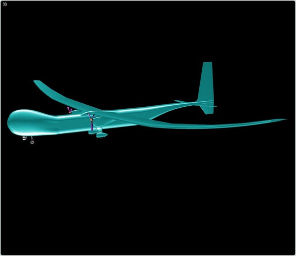 3d aurora uav long endurance model - Aurora Orion Long Endurance UAV Assembly Model Update by RodgerSaintJohn