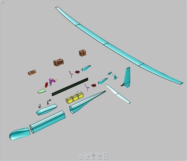 3d aurora uav long endurance model - Aurora Orion Long Endurance UAV Assembly Model Update by RodgerSaintJohn