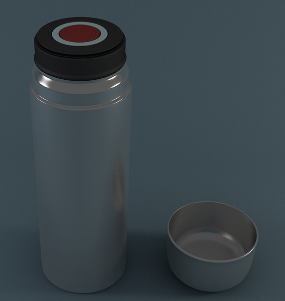 beverages liquids 3d max - termos by erkin harmanli