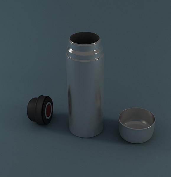 beverages liquids 3d max - termos by erkin harmanli