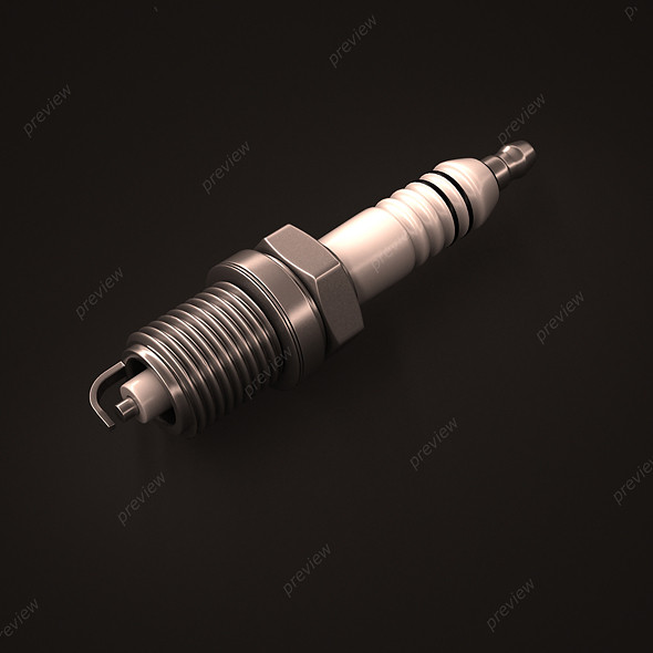 3d model of spark plug - Spark Plug... by RomanPritulyak