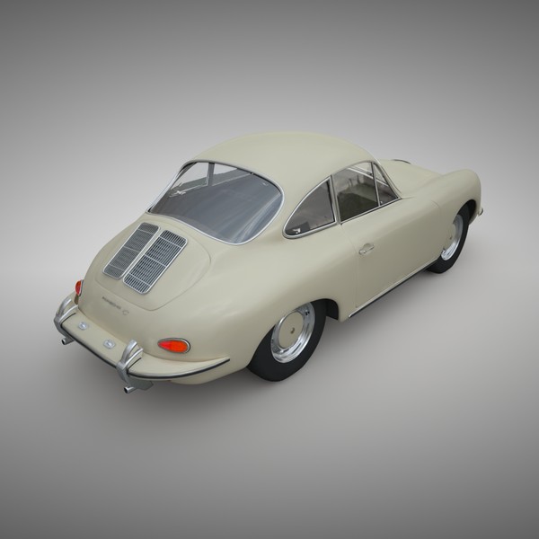 3d porsche 356 coupe model - Porsche 356 C Coupe by semenyuk_tv