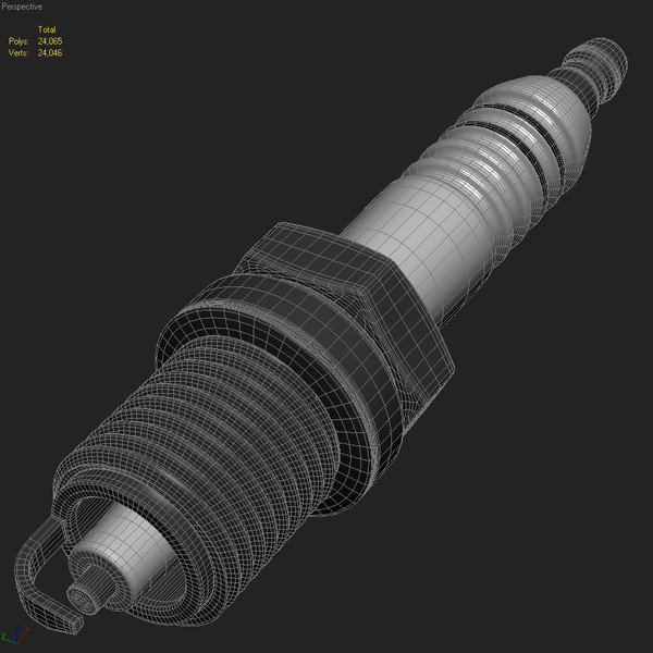 3d model of spark plug - Spark Plug... by RomanPritulyak