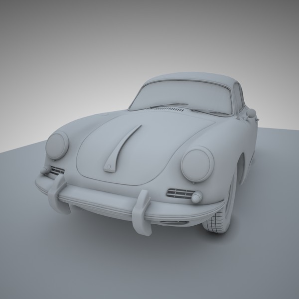 3d porsche 356 coupe model - Porsche 356 C Coupe by semenyuk_tv