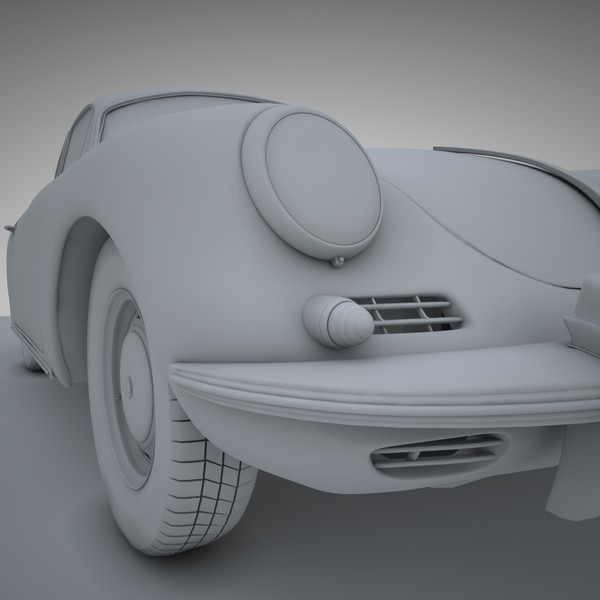 3d porsche 356 coupe model - Porsche 356 C Coupe by semenyuk_tv