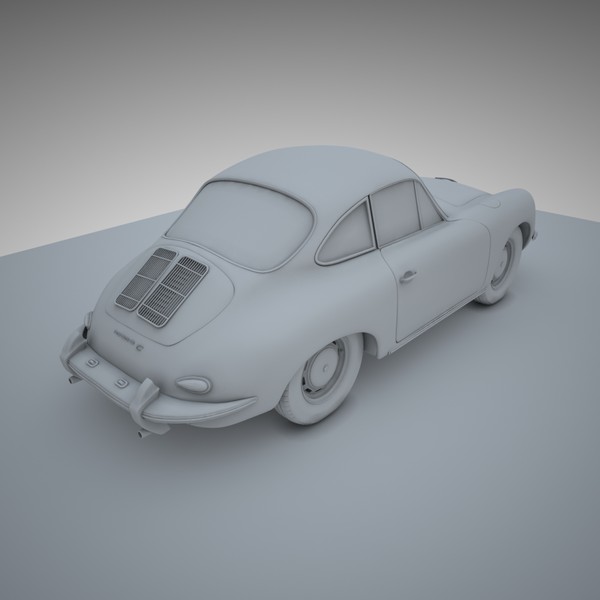 3d porsche 356 coupe model - Porsche 356 C Coupe by semenyuk_tv