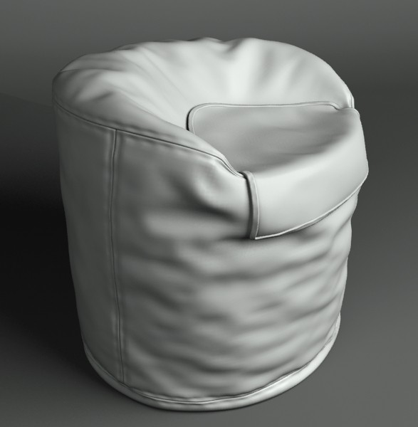 3d model bean bag - Bean bag seat by btbt