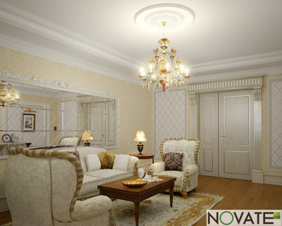 3ds max rendering classic - Classic_livingroom by Novate