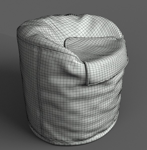3d model bean bag - Bean bag seat by btbt