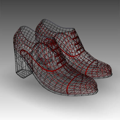 woman shoes 3d 3ds - Women
