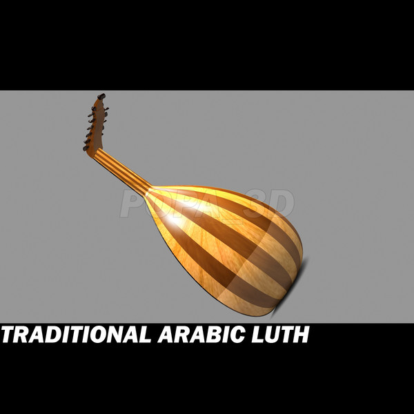 traditional arabic lute oud max - Arabic lute *Oud* by POPA_3D