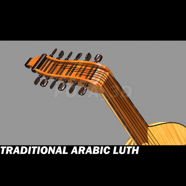 traditional arabic lute oud max - Arabic lute *Oud* by POPA_3D