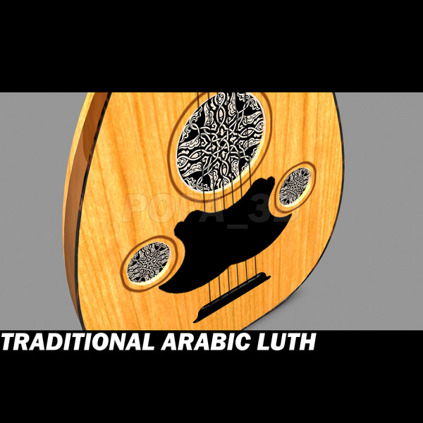 traditional arabic lute oud max - Arabic lute *Oud* by POPA_3D