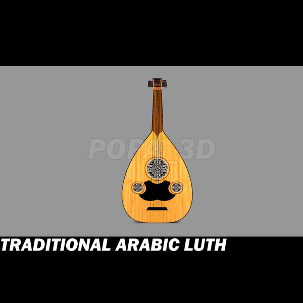 traditional arabic lute oud max - Arabic lute *Oud* by POPA_3D