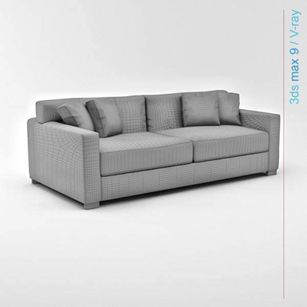 3d model modern architectural - sofa 01 by lajhar