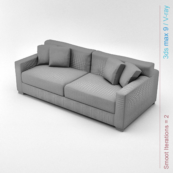 3d model modern architectural - sofa 01 by lajhar