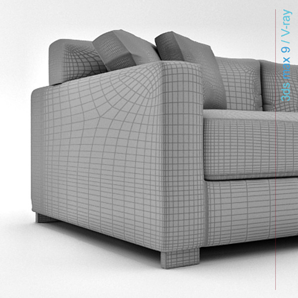 3d model modern architectural - sofa 01 by lajhar