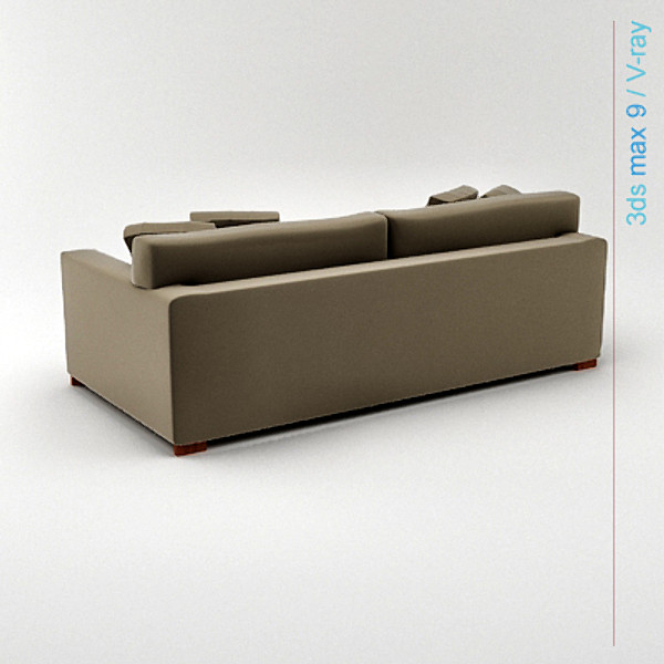 3d model modern architectural - sofa 01 by lajhar