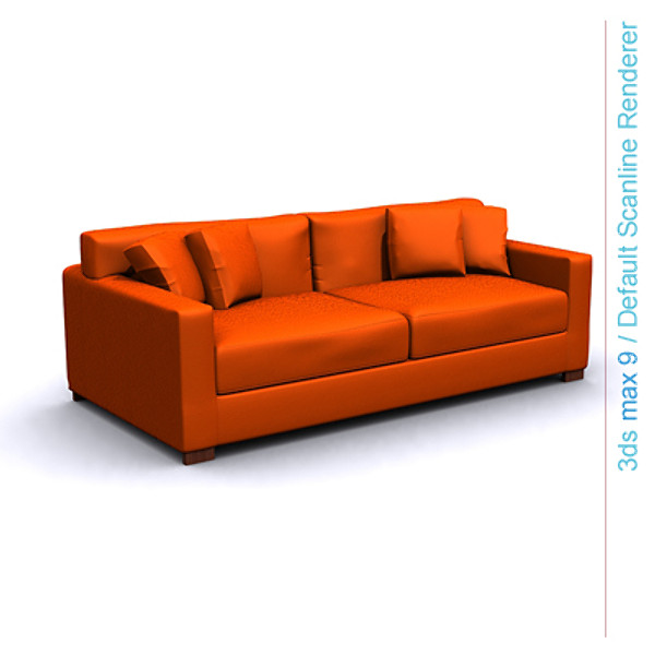 3d model modern architectural - sofa 01 by lajhar