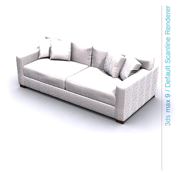 3d model modern architectural - sofa 01 by lajhar
