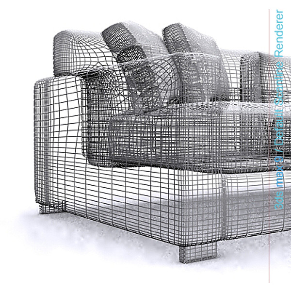 3d model modern architectural - sofa 01 by lajhar