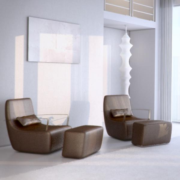 poltrone neo armchair ligne roset 3d model - Ligne Roset Poltrone Neo by RTEwork