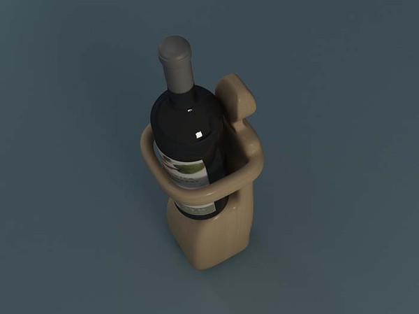 wine 3d model - wine_biblo1 by erkin harmanli
